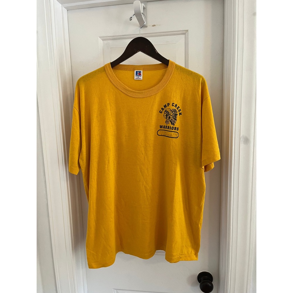 Vintage Russell Athletic Camp Creek Warriors‎ T